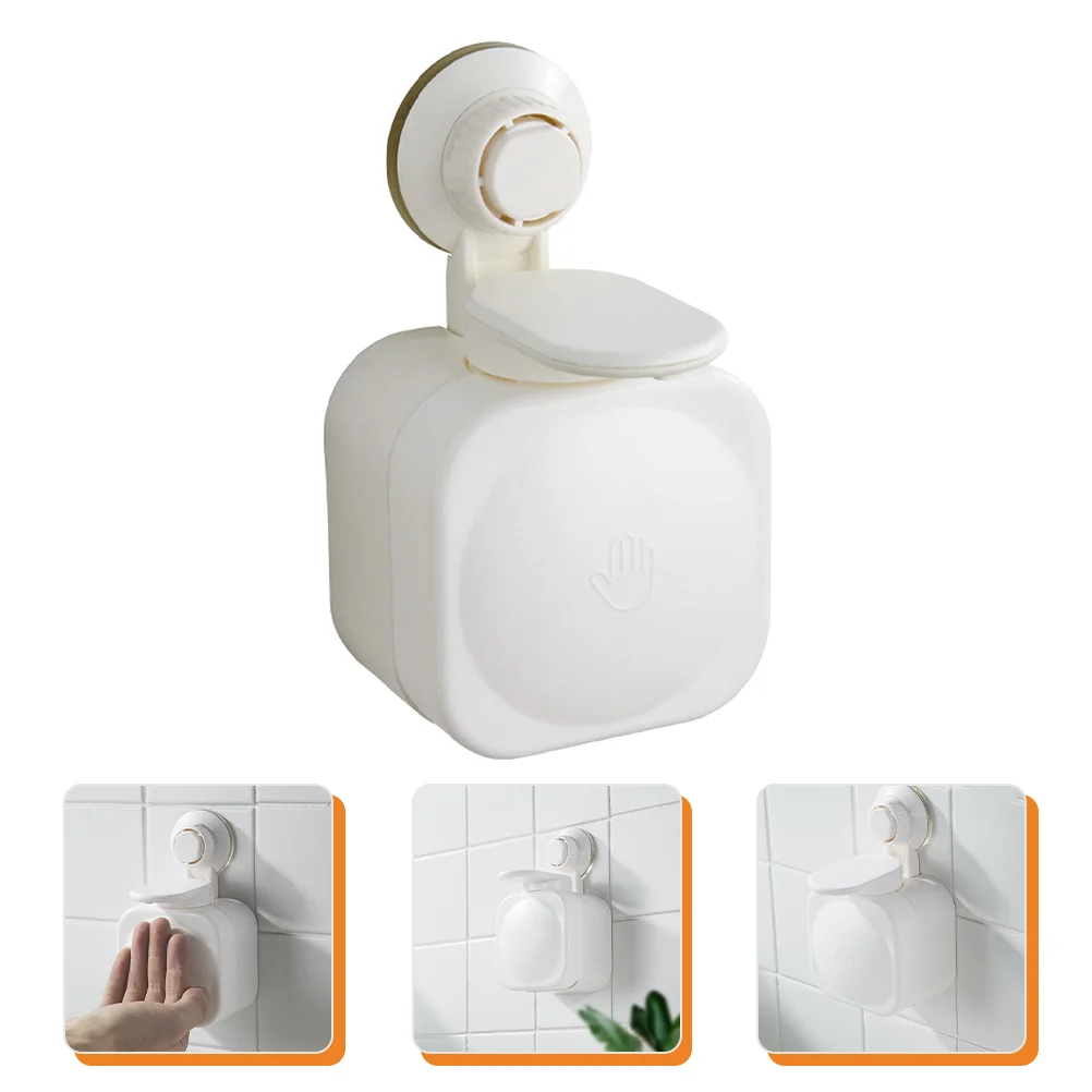 Manual Soap Dispenser for Wall Suction Cup No Drill Shampoo Conditioner Bathroom Mounted Shower Gel