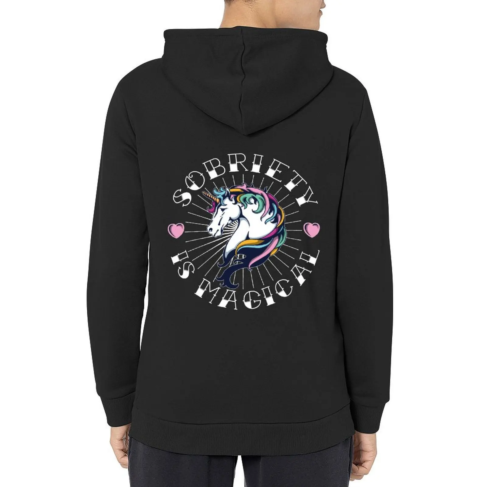 

Sobriety is Magical Tattoo Unicorn NA AA Recovery Hoodie autumn jacket men autumn new in hoodies