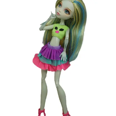Dockdrottningar Kvalitetsklänning Monstering High Dockkläder Set Mjuka Vardagskläder Handgjorda Kläder Outfit Docktutu Klänningar 10 best sales Monster High-tillbehör - №10