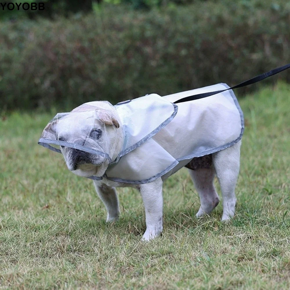 

Waterproof Raincoat Dog Vest Rainy Dog Costumes Cover Dog Clothes with Hat Pet Rain Jacket Rain Resistant Dustproof