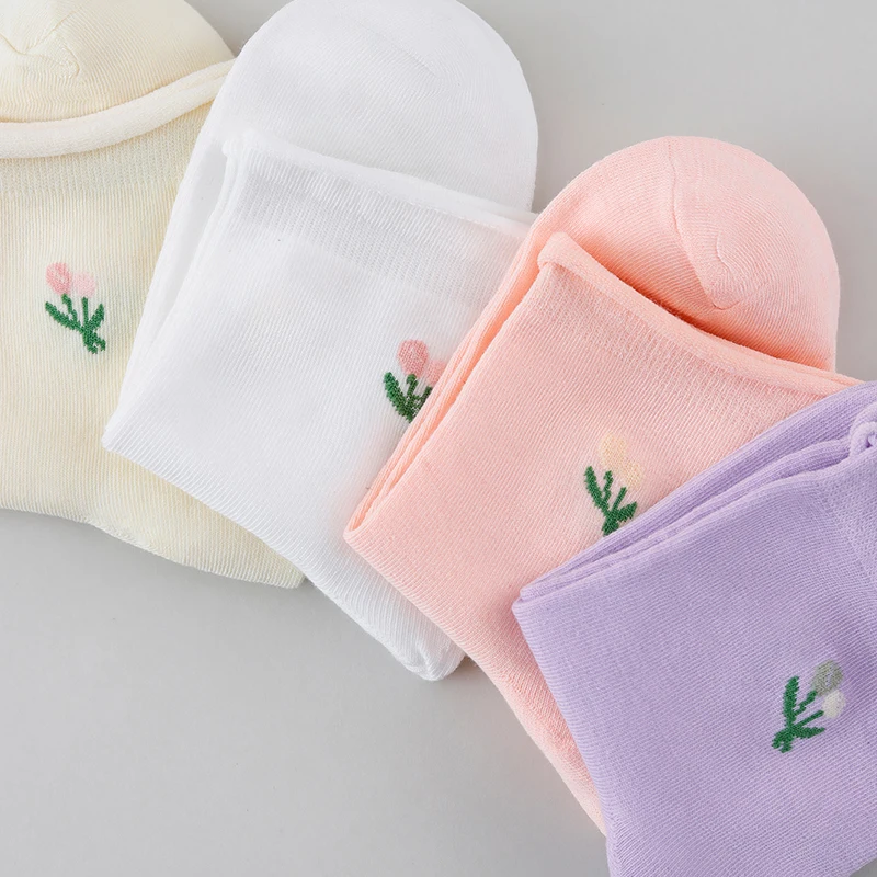 4/8/12 Packs Random Women Flor - Cotton Crew Sock Pack review and price
