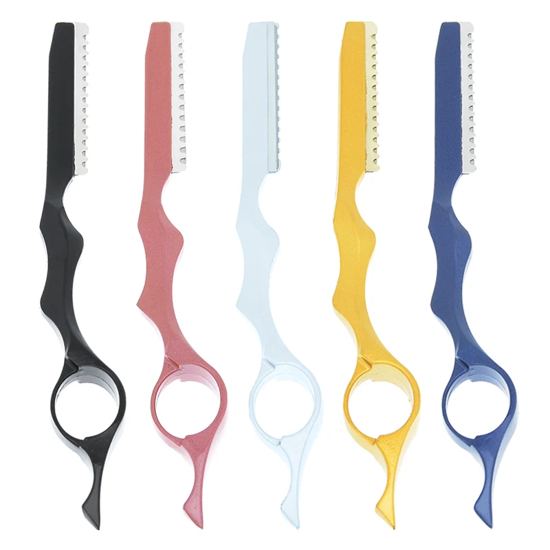 Edelstahl Sharp Barber Ausdünnung Rasierer Klinge Haar Rasierer Schneiden Haare Schneiden Ausdünnung Messer Salon Haar Entfernung Werkzeug C0001A