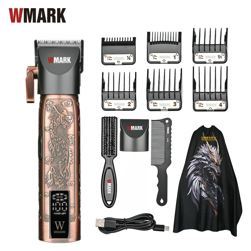 

2024Professional Rechargeable Clipper WMARK NG-2046 High Speed Cord & Cordless Hair Clipper with High Quality Blade, LED Display