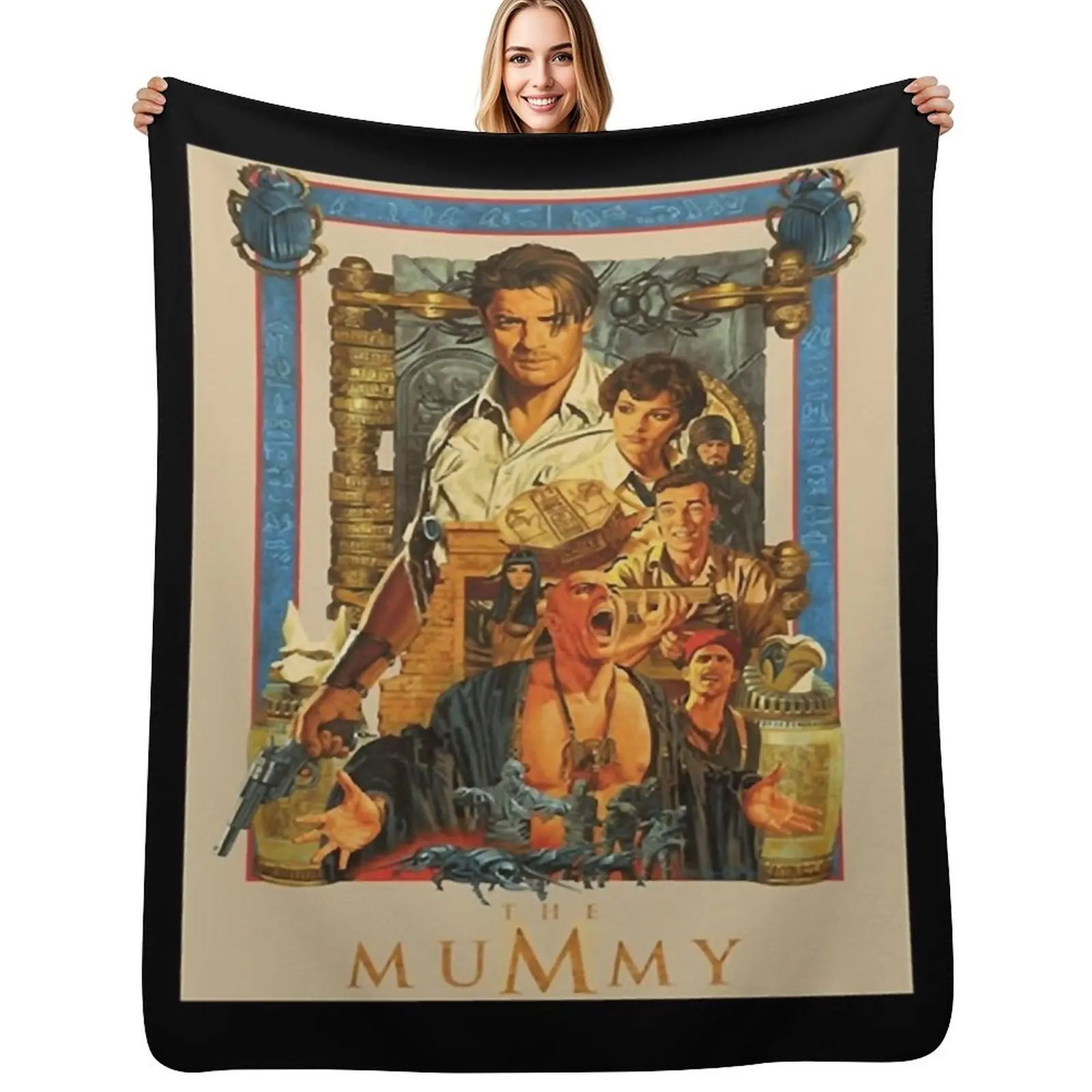 Brendan, Fraser the Mummy rick oconnell Throw Blanket Sofas Loose Sofa Throw Luxury Thicken Blankets For Bed Blankets