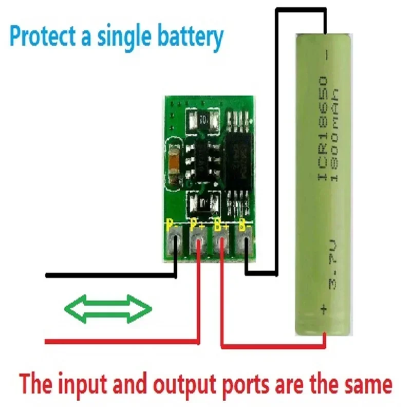 5PCS 3.7V 4.2V 3A Li-ion Lithium Battery Charger Over Charge Discharge Overcurrent Protection Module For 18650 TP4056 DD05CVSA