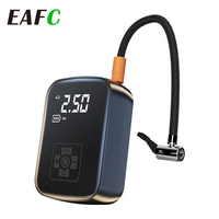 EAFC Wireless Car Air Compressor Air Pump Electric Tire Inflator Pump for Motorcycle Bicycle AUTO Tyre with Digital Display