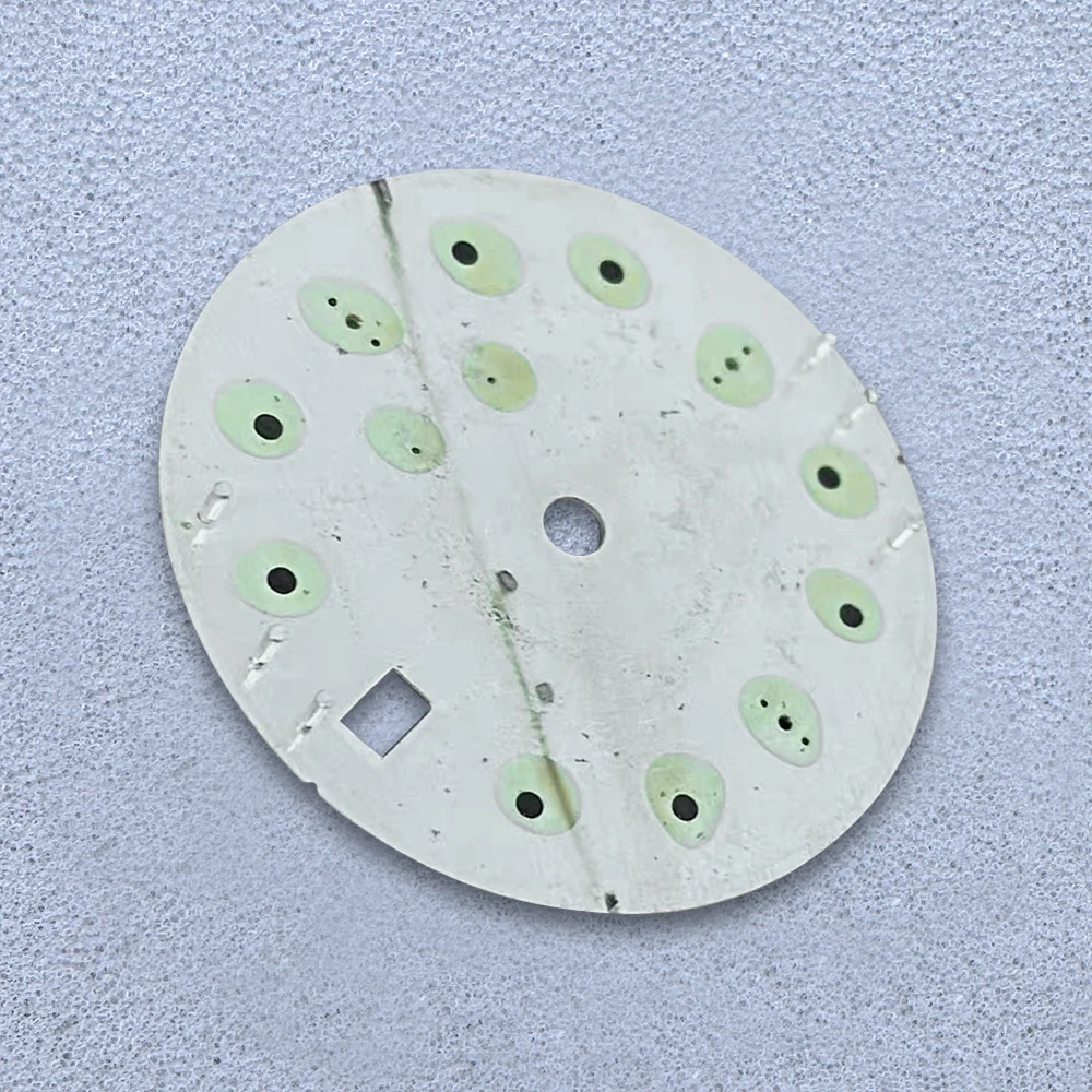 28.5mm S Logo 007/009 Bamboo Leaf Dial Fit NH35/NH36/4R Japanese Movement Green Luminous High-Quality Watch Modified Accessories