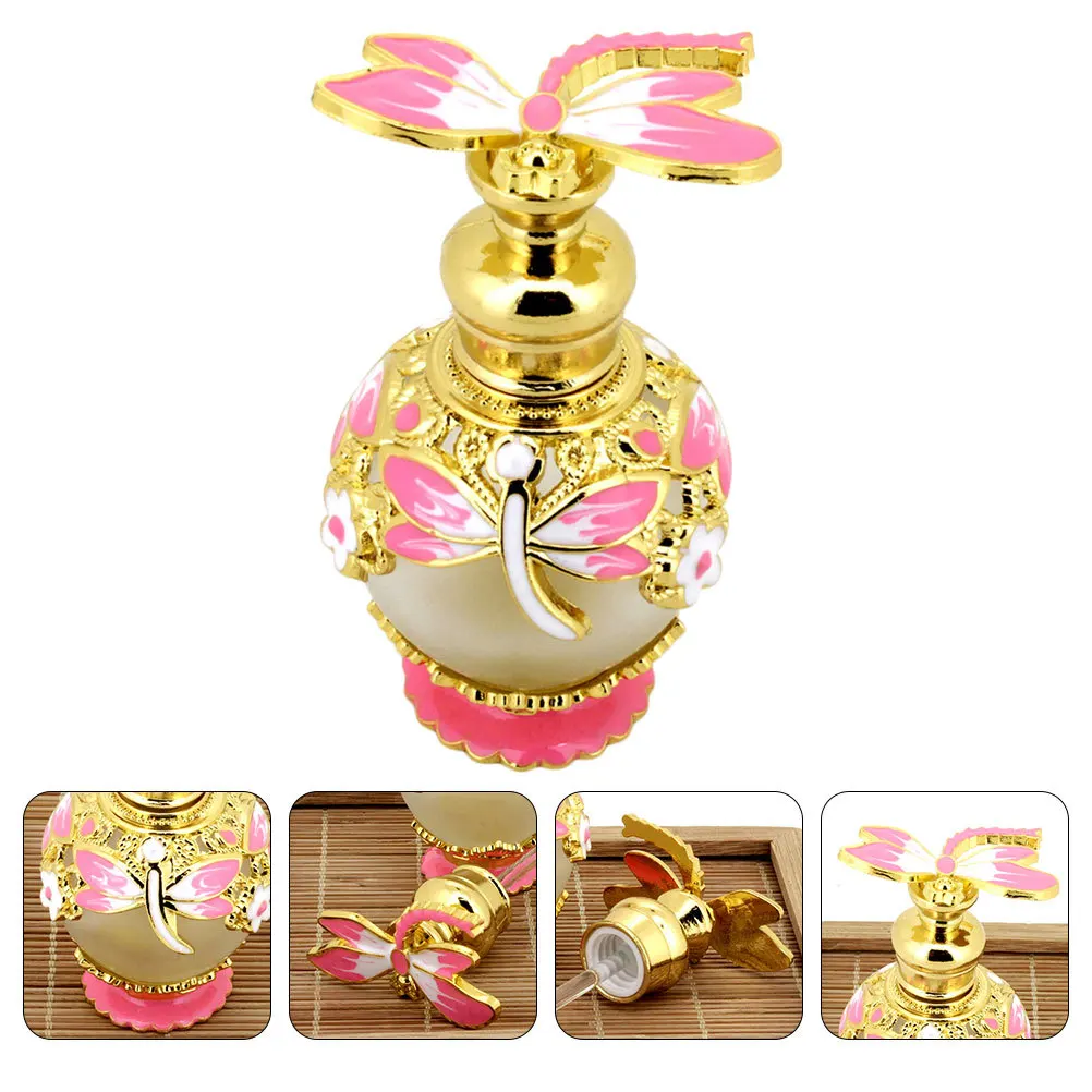 

Vintage Glass Perfume Bottle Elegant Empty Dropper Bottle for Essential Oils Toner Holy Water Storage Glass Perfume Bottles