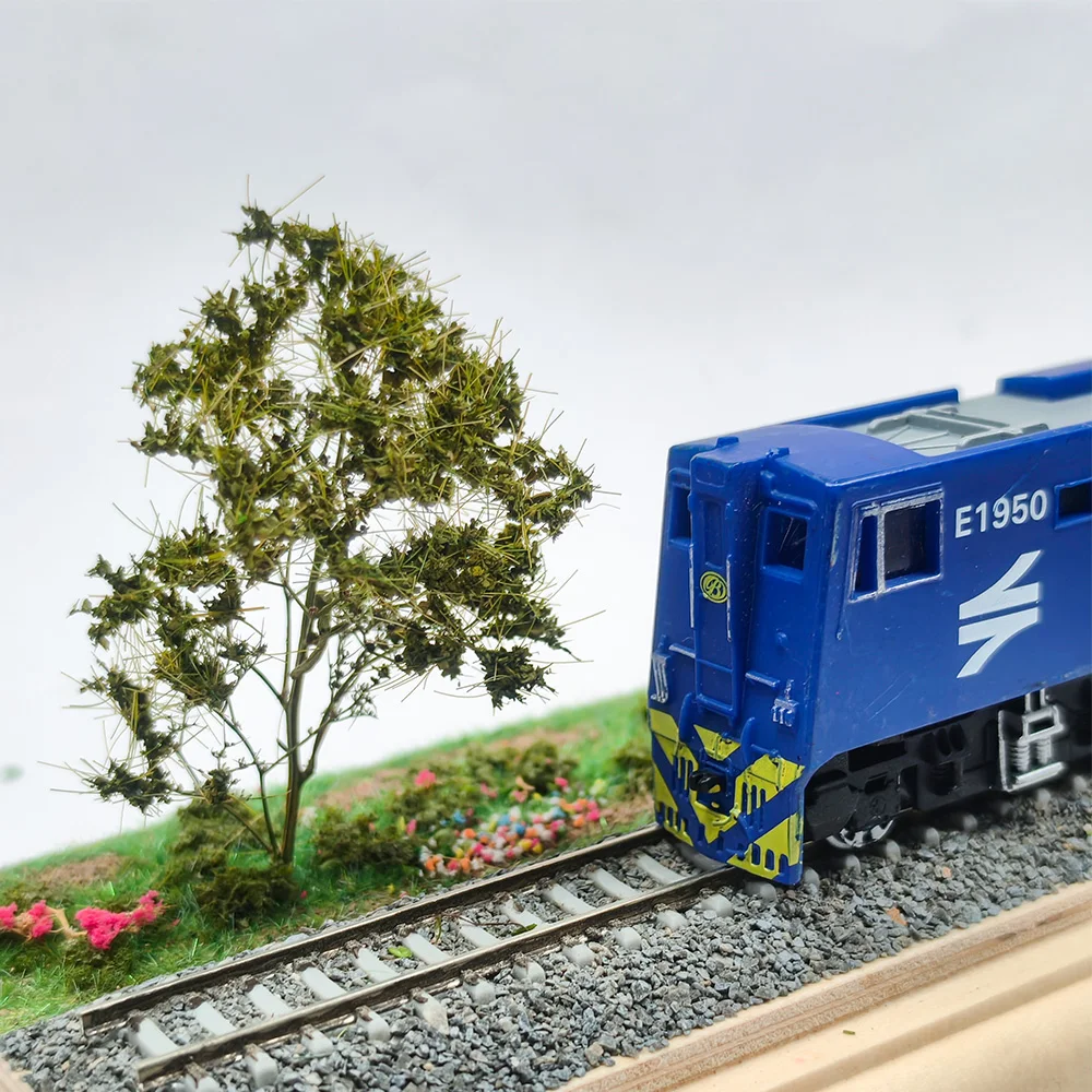 5 Stück/Flasche Meeres-Schaumstoffbaum-Modellbausatz, Höhe 4-6 cm, Miniatur-Kunstbüsche für Diorama, Eisenbahn-Layout, Sandtisch, DIY-Landschaftsgestaltung – Detail 4