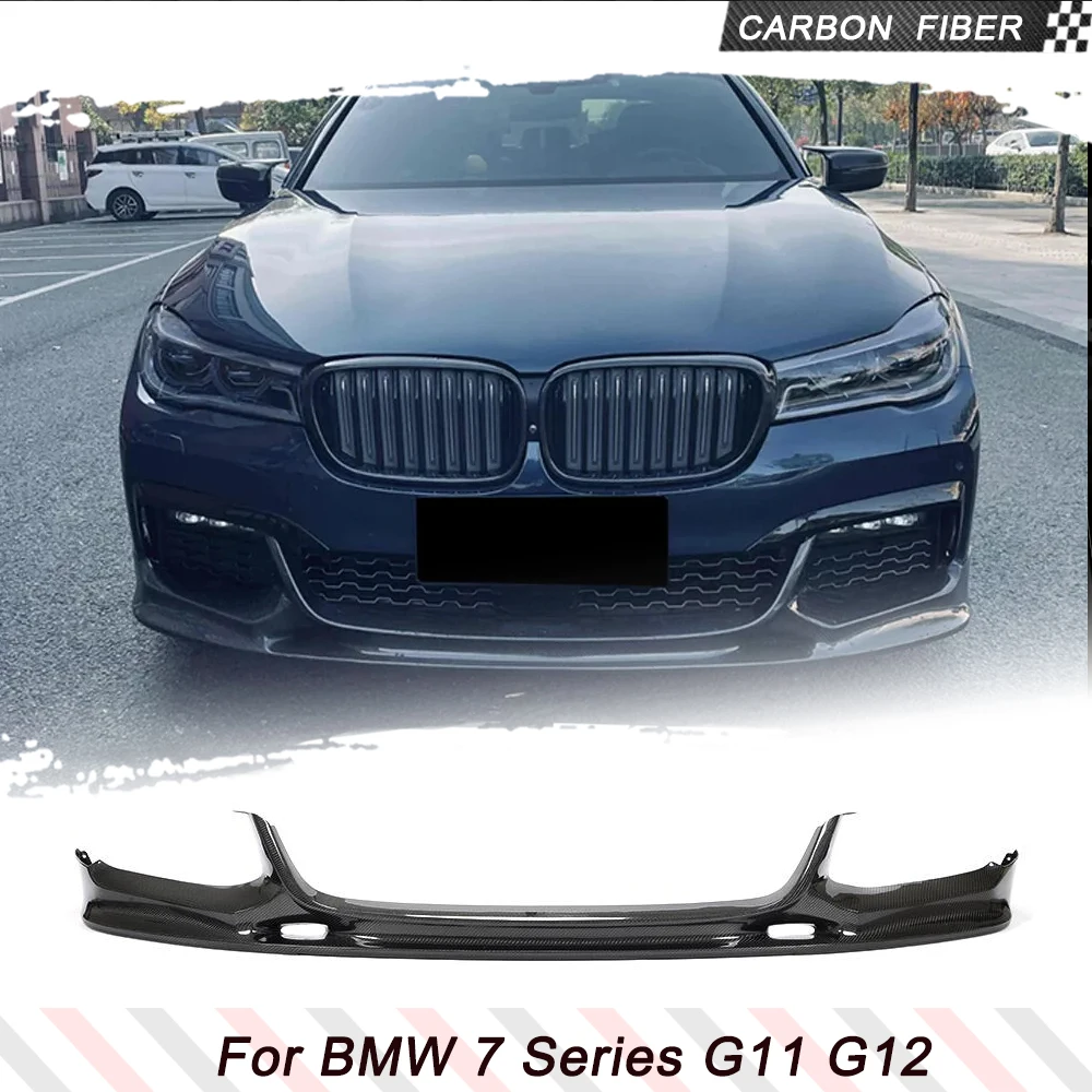 

Carbon Fiber Front Bumper Lip Spoiler Splitters For BMW 7 Series G11 G12 M Sport 2016-2018 Car Body Kits Guards Carbon Fiber/FRP