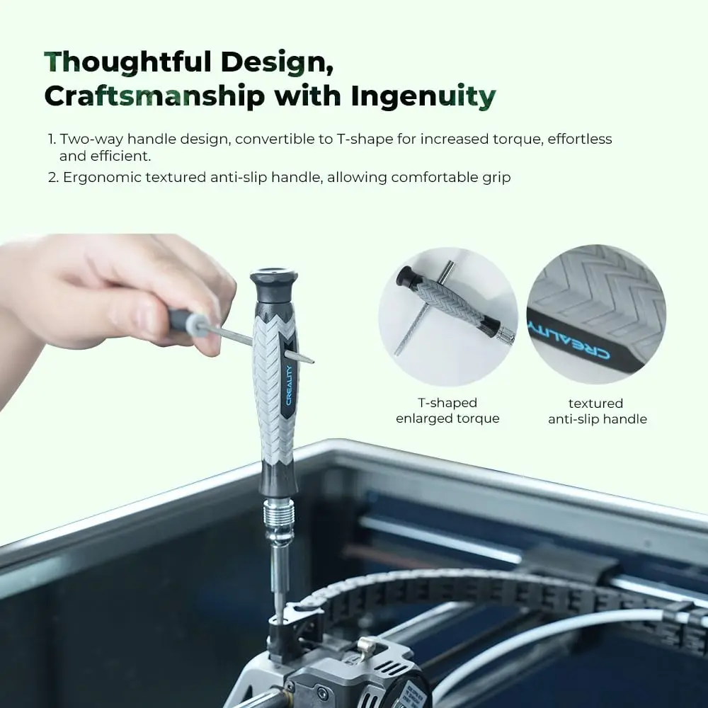 Creality مجموعة أدوات الطابعة ثلاثية الأبعاد 74 قطعة مجموعة أدوات الطباعة ثلاثية الأبعاد مجموعة/إزالة/قطع الفتيل ملحقات الطابعة ثلاثية الأبعاد #6