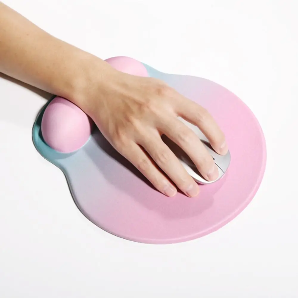 

Wristguard Gradient Mouse Pad Silicone Comfortable Wrist Rest Mouse Pad Ergonomic Non-slip Wrist Support Mat For Office School