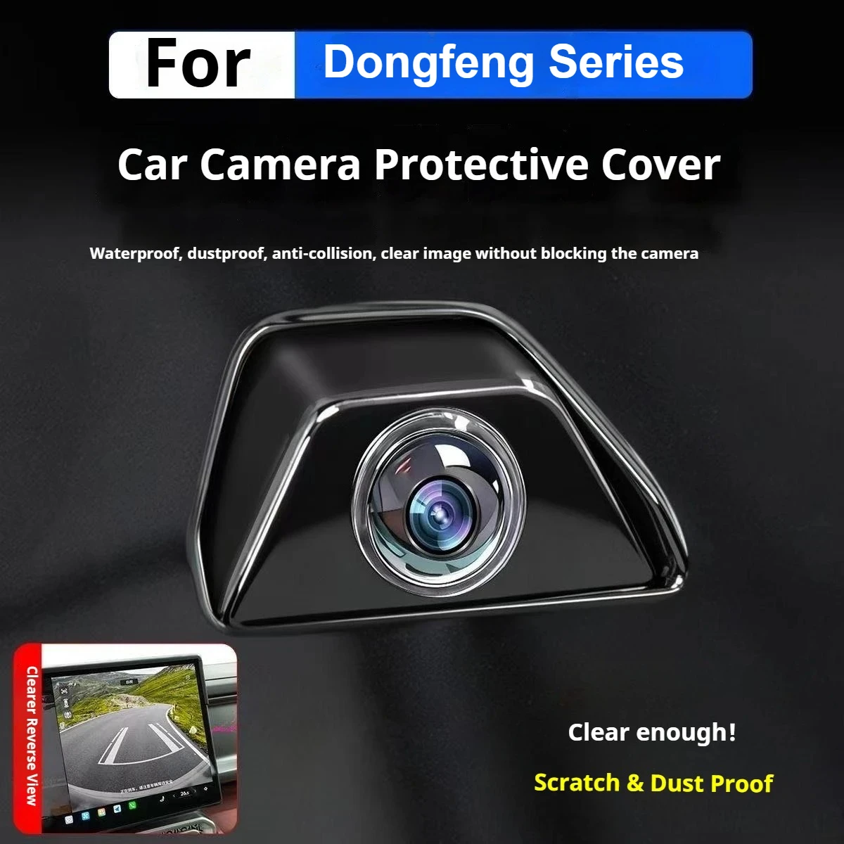 For Dongfeng MAGE HUGE BOX VIGO SHINE Upgrade Car Camera Protection Cover 360° Panoramic Anti-fog Function Camera Lens Cover