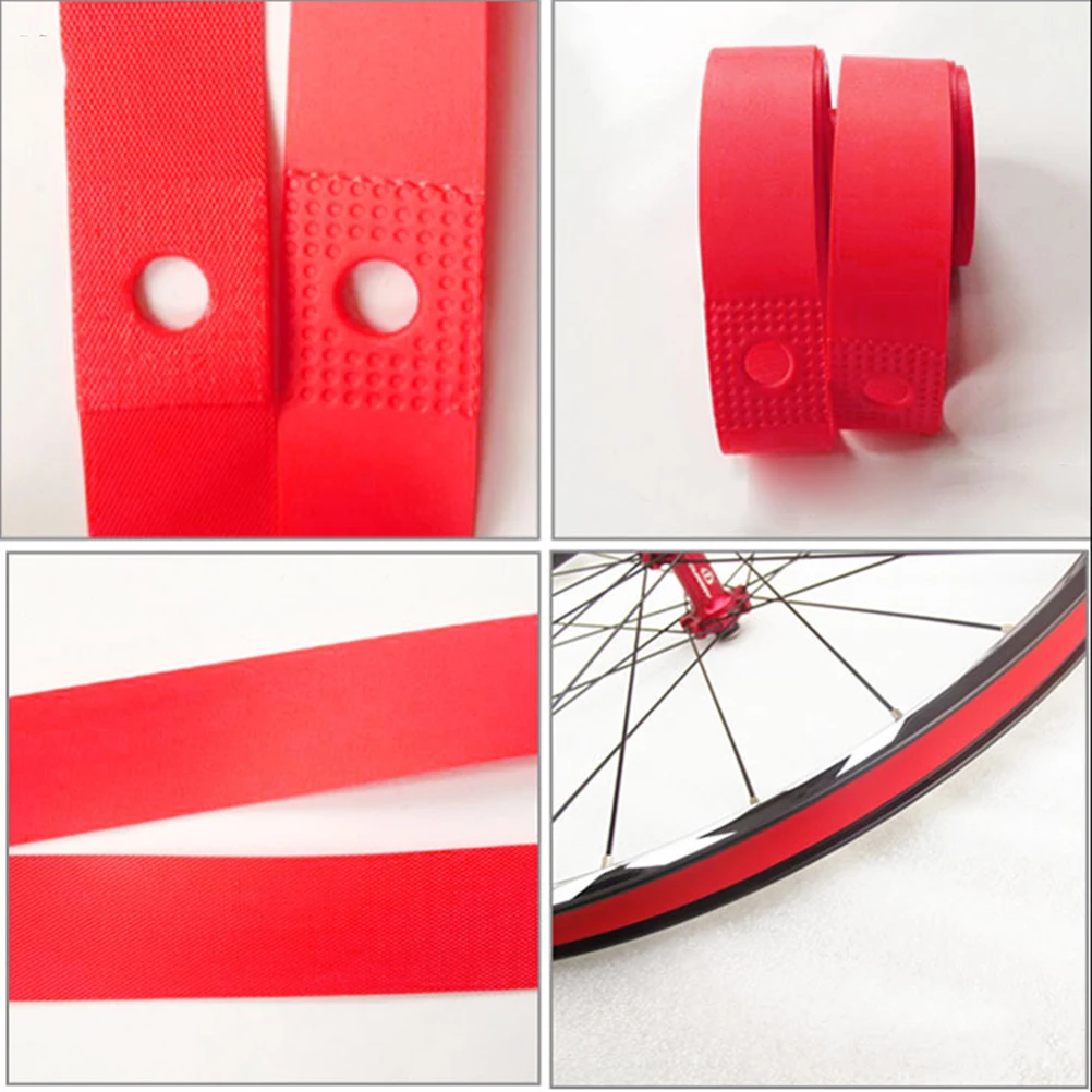 

1Pcs Red 26 Inch 20Mm Bike Tire Cushion Liner PVC Puncture Proof Rim Strip for Road Bicycle Wear Resistant Protection