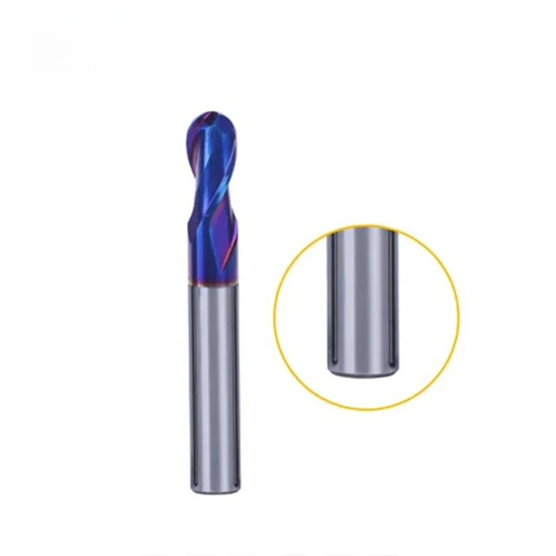 ใหม่ HRC65 องศา Ball Nose end Mill 1 มม.~ 6 มม.0.5 มม.1.5 มม.2 มม.4 มม.6 มม.แกนเครื่องตัดโลหะเครื่องมือ Shank เครื่องกลึง CNC