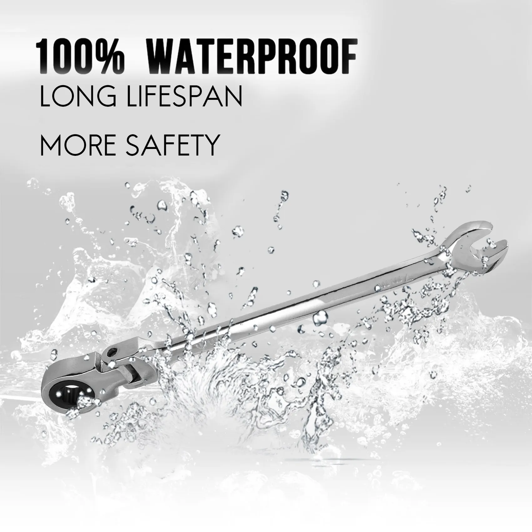 أداة مفتاح ربط بسقاطة مرنة برأس مرن مقاس 7 مم