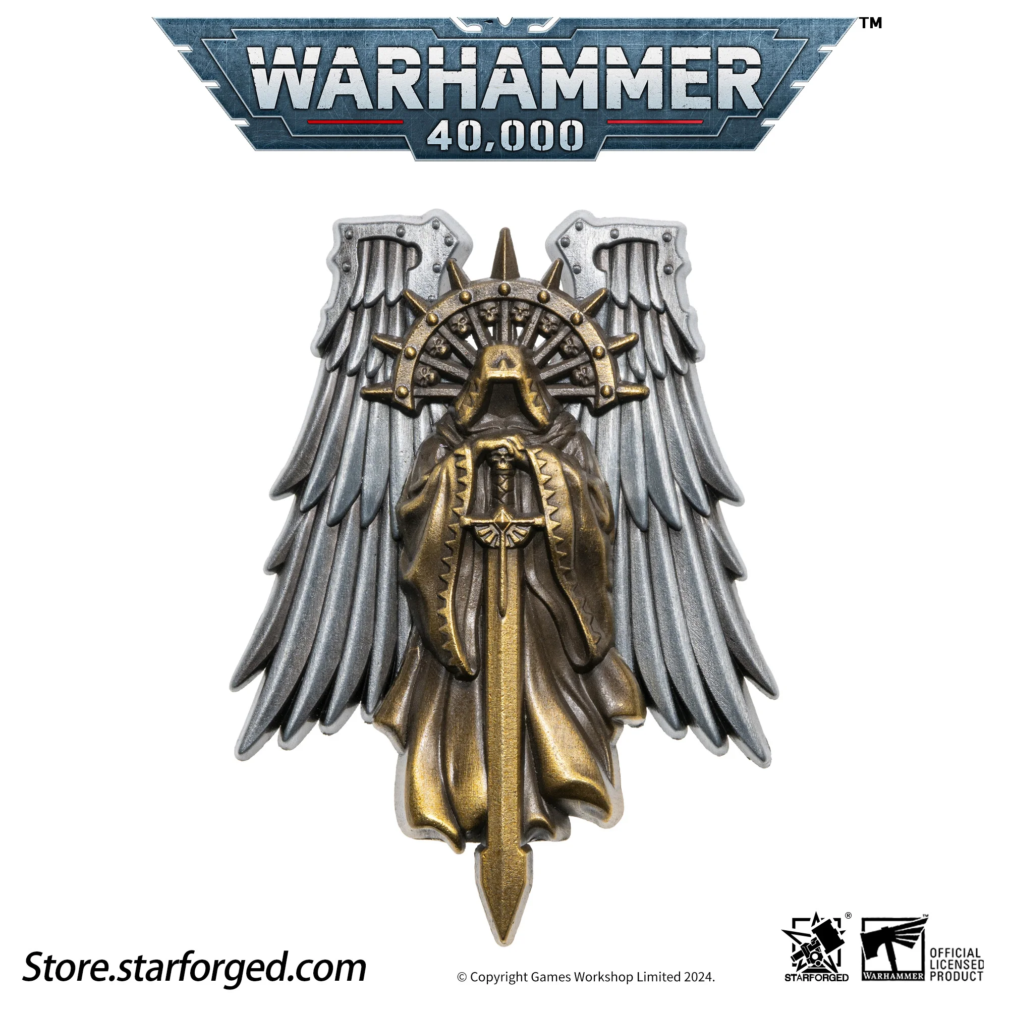 Starforged Warhammer 40K Dark Angels Seal of Duty Emble of Inner Circle Brooch Anime Gift Cartoon