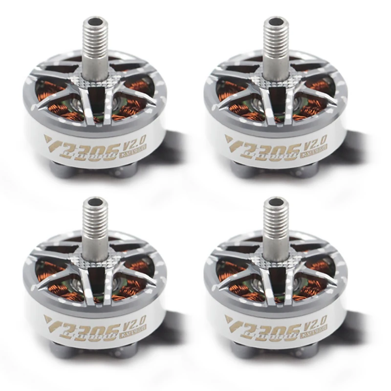 T-motor VELOX V2306 V2.0 2306 1950KV 5-6S / 2400KV 4S Lipo FPV Brushless Motor 4mm Shaft 16x16mm For Freestyle Quadcopter Drones