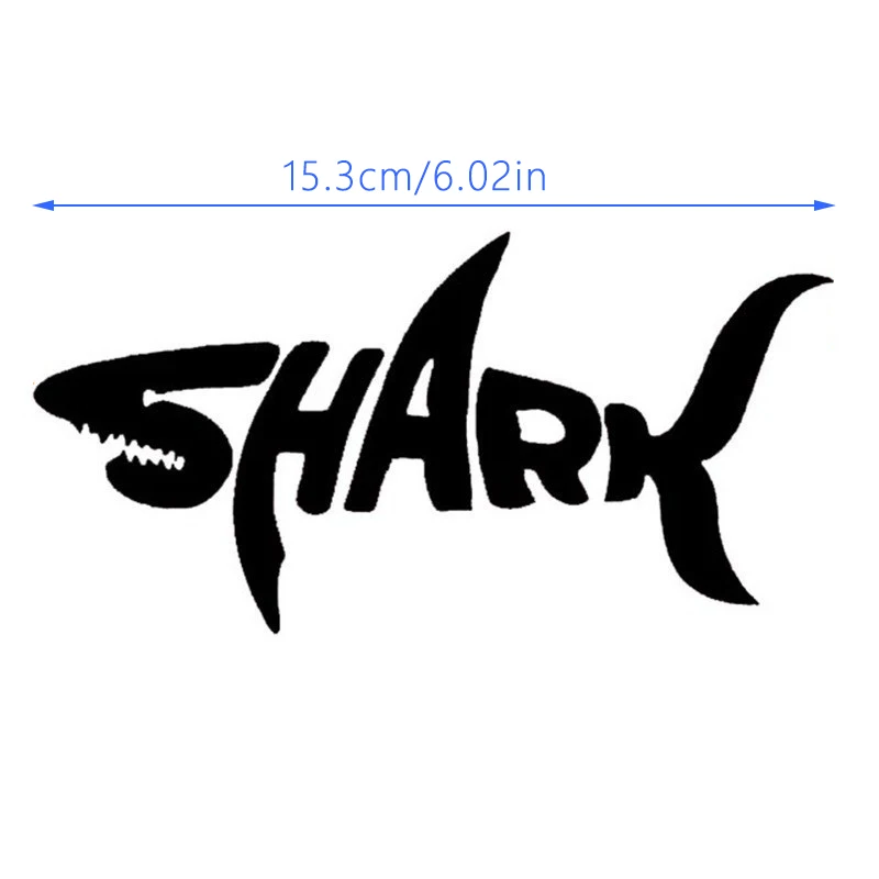 

2 шт. SHARK светоотражающая наклейка для автомобиля и водонепроницаемые наклейки для мотоцикла, декоративные защитные наклейки для тела, царапины 15*7,5 см
