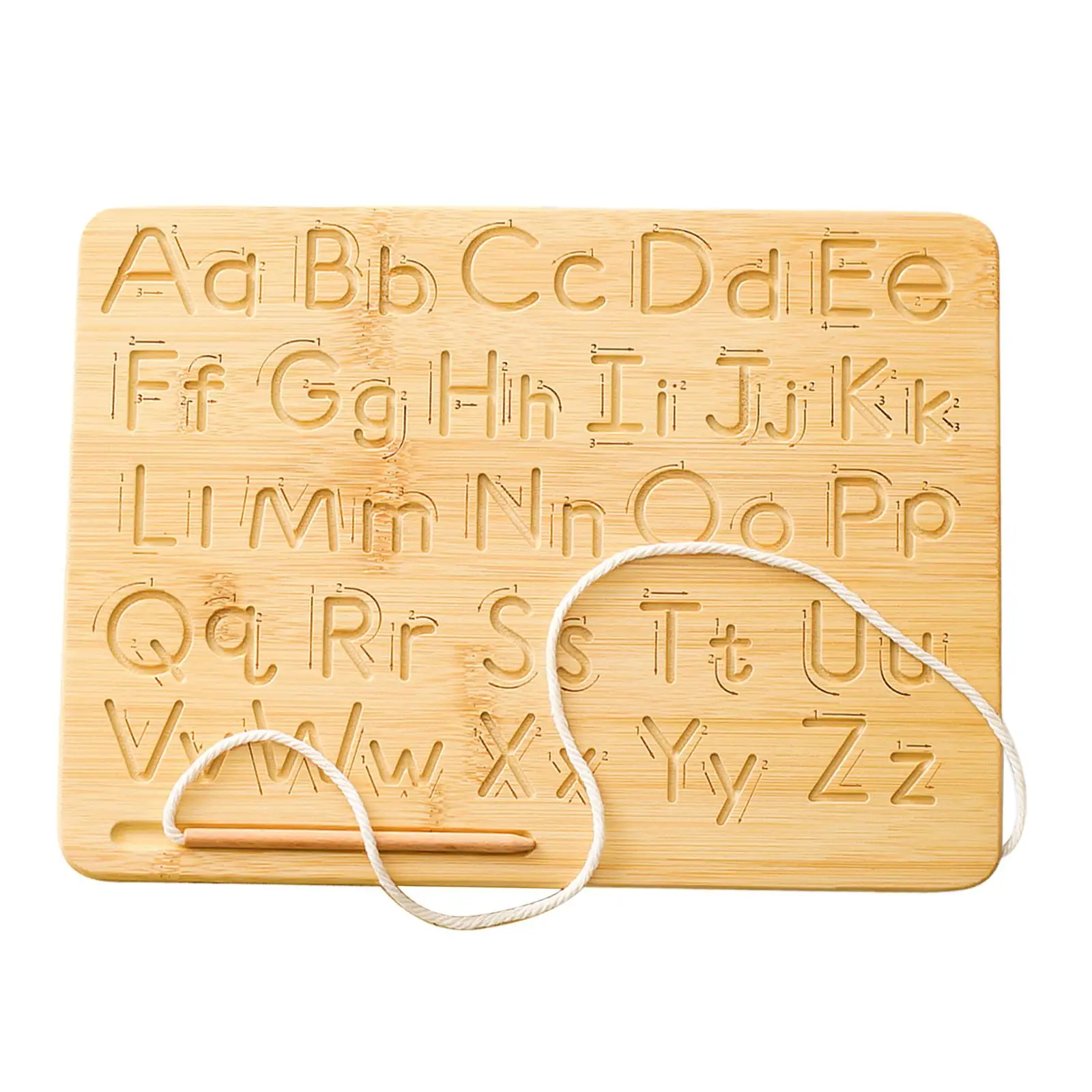 Letter Practicing Board Wooden Gifts for Kid 3 Years Old with Pen Writing Tools