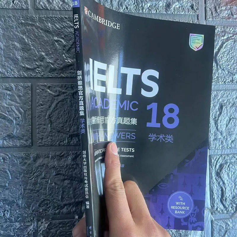 1 Book Cambridge English IELTS 18 Academic Speaking Listening Reading Writing Study Book Workbook Authentic Practice Tests