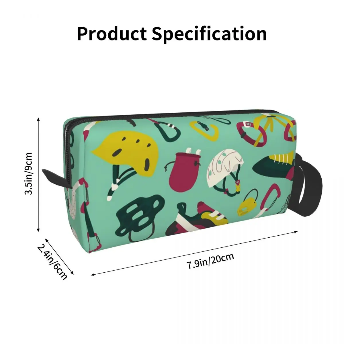 Rock Climb Makeup Bag Cosmetic Organizer Storage Dopp Kit Toiletry Cosmetic Bag for Women Beauty Travel Pencil Case