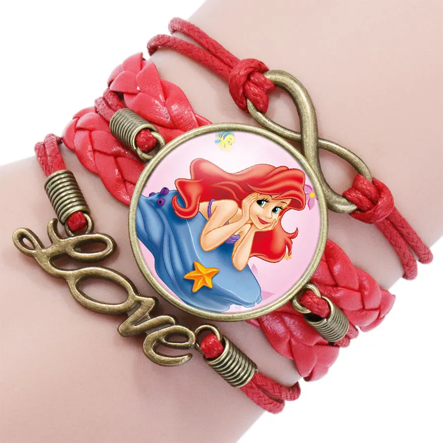 New Anime Disney Frozen Bracelet Kawaii Elsa Anna Princess Multi Layer Bracelet Cartoon Girl Cosplay Accessories Gifts