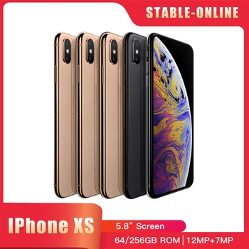 Apple iPhone XS Mobile phone Face ID 5.8 4G LTE A12 4G RAM 64GB/256GB/512GB ROM Hexa Core Original Unlocked Used Cell Phone