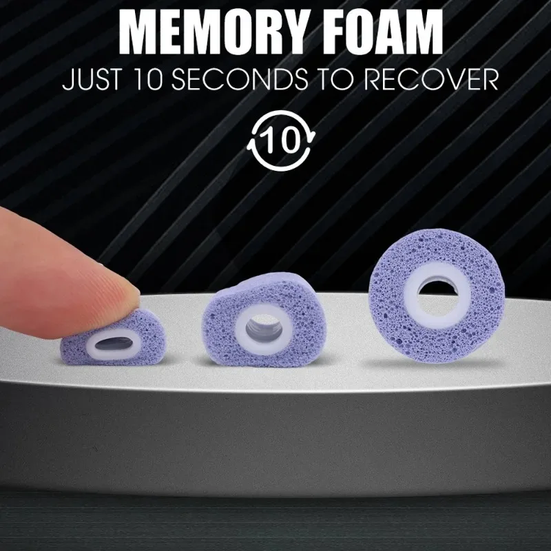 3/2/1 Pairs Memory Foam Eartips for Samsung Galaxy Buds 2 Pro Noise Reducing Replacement Soft Earbuds for Galaxy Buds2 Pro S/M/L