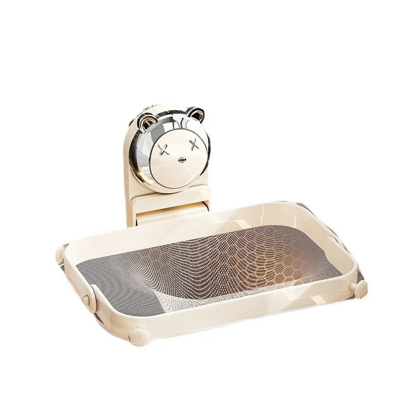 Suction Cup Non-punching Kitchen Sink Filter Bracket  Leftovers Multi-functional Foldable Sink Drain Rack