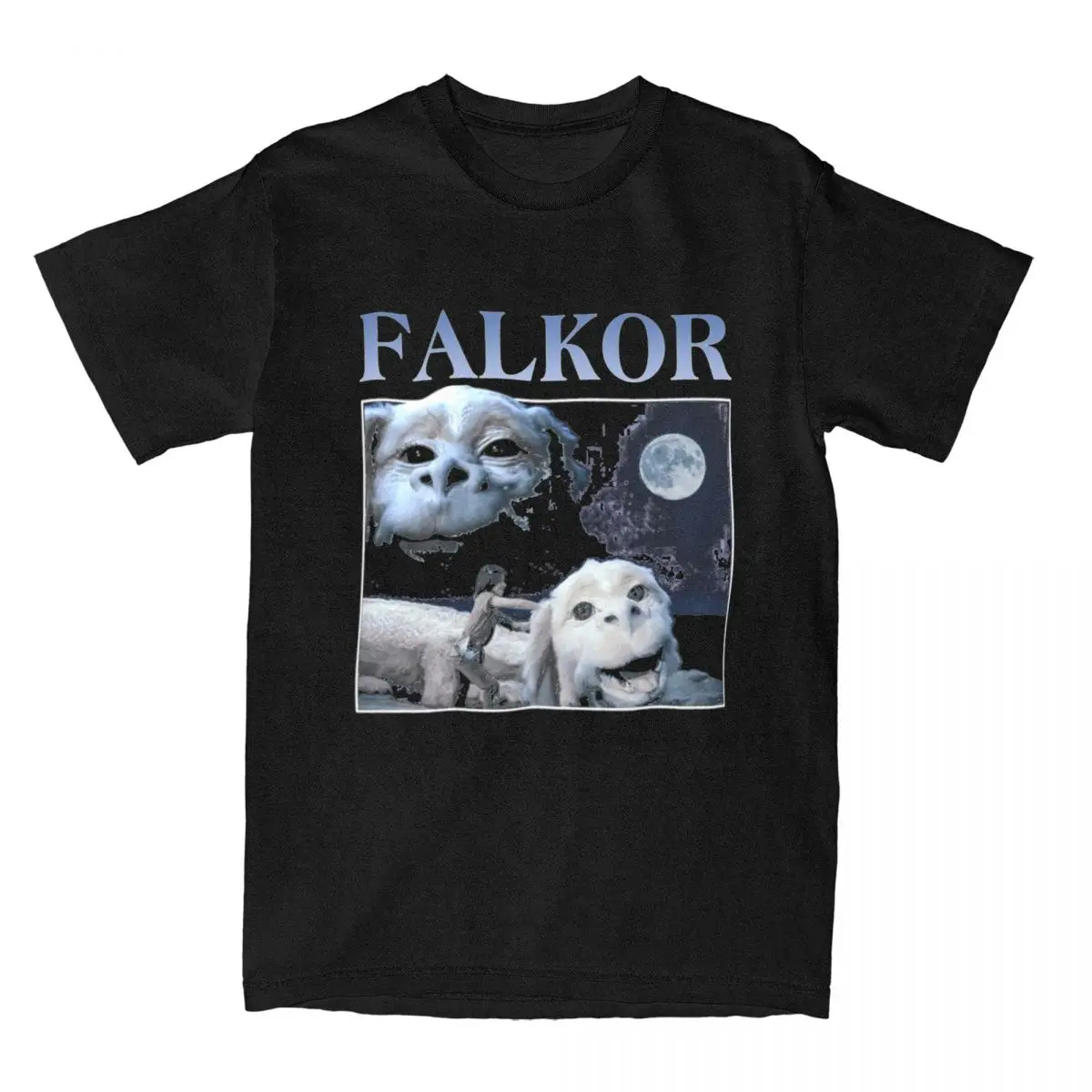 The Neverending Story Falkor T Shirt Accessories Men Women\'s 100% Cotton Funny Tee Shirt Short Sleeve Clothing Big Size