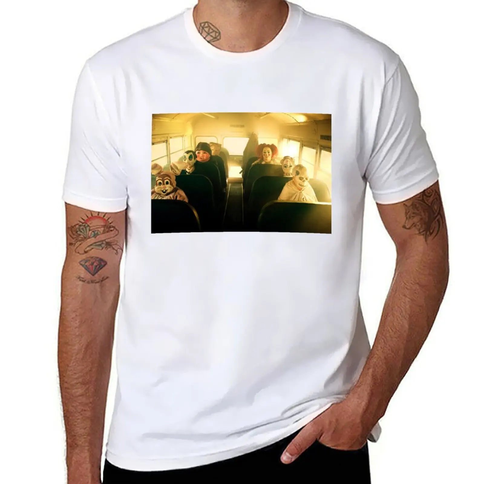 

Masked School Bus Goers T-Shirt anime t shirts for man man graphic t shirt T-Shirt