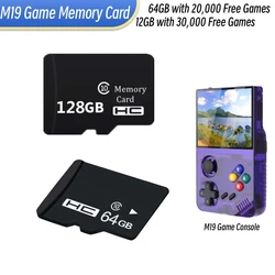 Customized M19 Memory Card 64GB 128GB TF Game Card For M19 Game Console With 30000 Free Games For Repair and Replacement