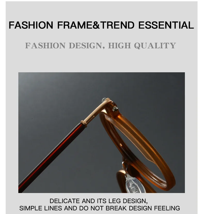 2026 Neue Retro-Presbyopie-Brille mit rundem Rahmen, Anti-Blaulicht, für Herren, Business-Stil, hochwertige Lesebrille – Detail 4