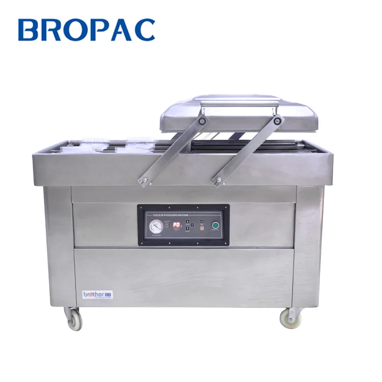 

Brother electric vacuum machine Double Chamber food tray sealing machine Vacuum packaging Machine DZ400/2SB