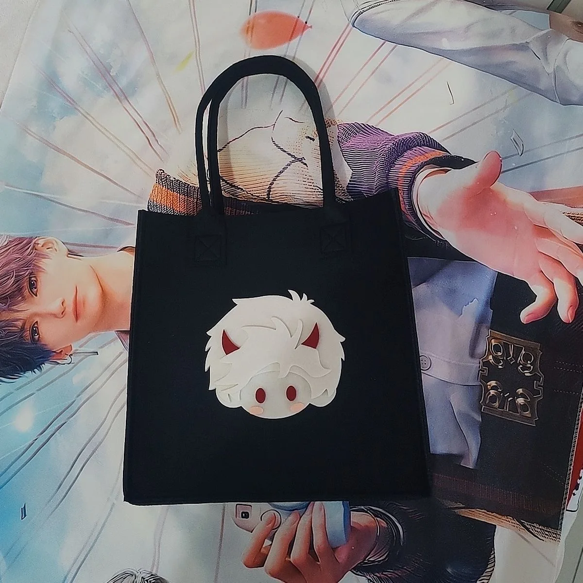 Love and Deep Space Caleb Sylus Rafayel Xavier Zayne Косплей Сумка для боли Простая фетровая сумка трехмерной формы