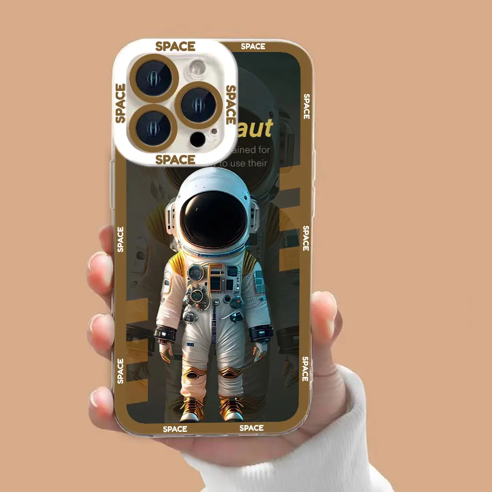 

Astronaut Space Clear Phone Case For Redmi K40 K60 15C 14C 13C 13 12 12C 10 10C 10A 9 9C 9A 8 7 A1 A2 A3 A5 Pro PLUS Case Cover