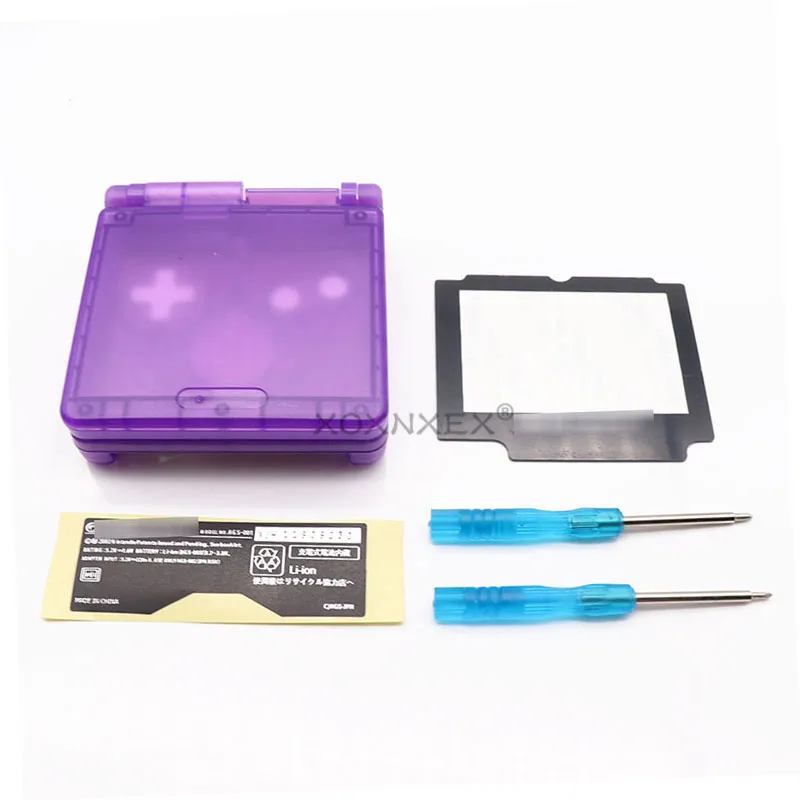 Carcasa transparente para consola de juegos GBA SP, carcasa de repuesto para consola GBASP, DIY