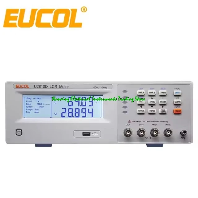 Eucol U2810D LCR Meter Resistance capacitance inductance tester 10kHz  ,Accuracy:0.1%, LCD backlight perfect alternative TH2810D