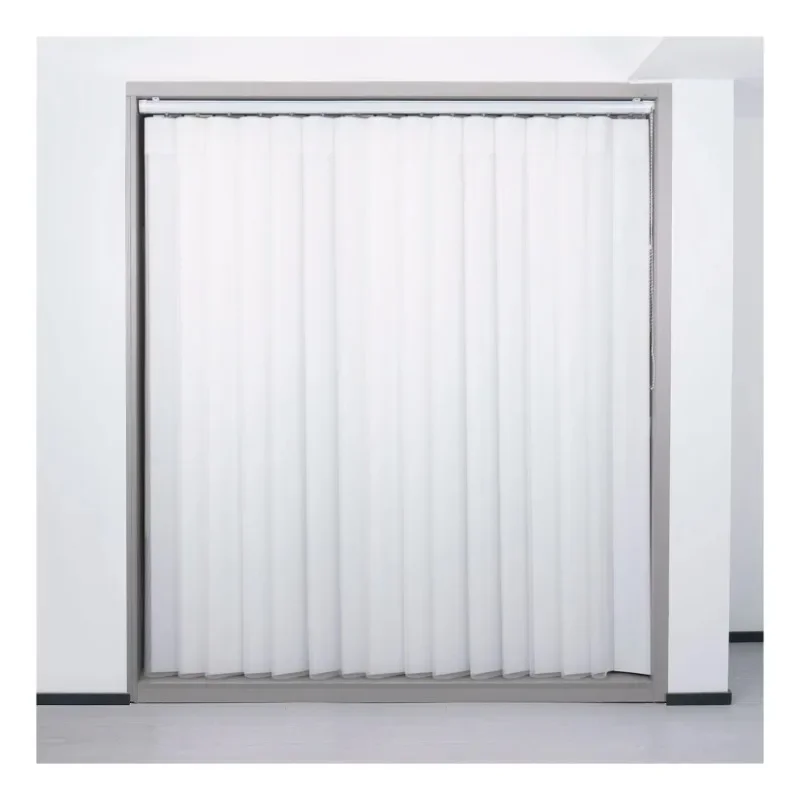 Vertical Venetian Blinds Luxury Curtain White Fabric Curtain Electric Sun Protection Sheer Office Curtains Persianas