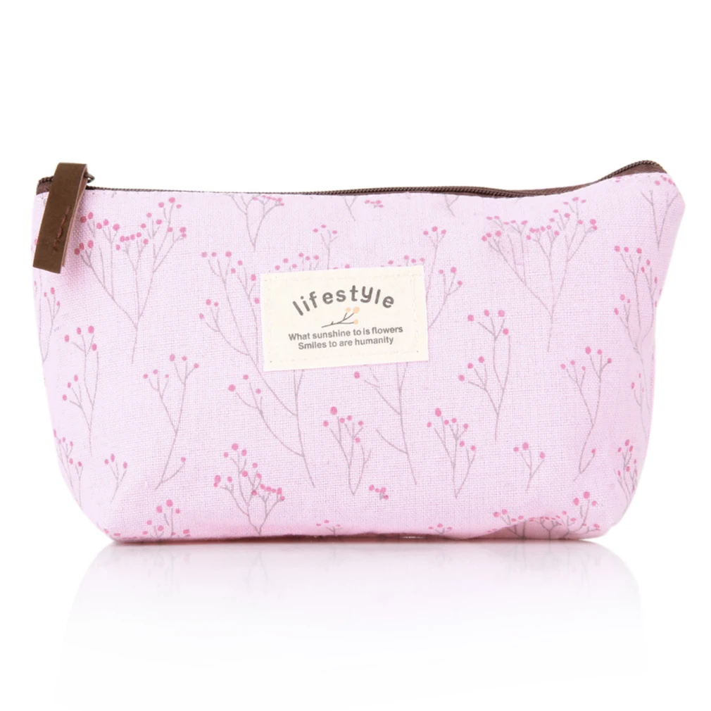 Vintage ดอกไม้เก็บกระเป๋าผู้หญิงกระเป๋าเครื่องสำอางค์หญิงกล่องเครื่องสําอางอเนกประสงค์เดินทางของผู้หญิง Organizer Dropshipping