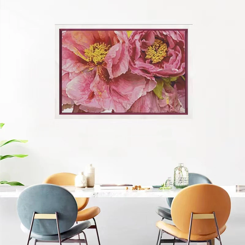 

HC450 Cross Stitch Kits Stich Embroidery Cross-stitch Complete Kit Needle Arts & Craft Hobby Needlework Flower Package Hobby