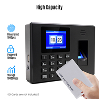 Intelligent Fingerprint Time Attendance Machine Fingerprint/Password with 2.4'' Display Screen Time Clock Employee Checking-in