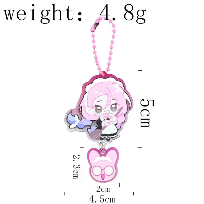 창의적이고 귀여운 인기 애니메이션 외계인 캐릭터 키체인 여성용 액세서리 가방 이반 틸 키링 팬 커플 친구 선물