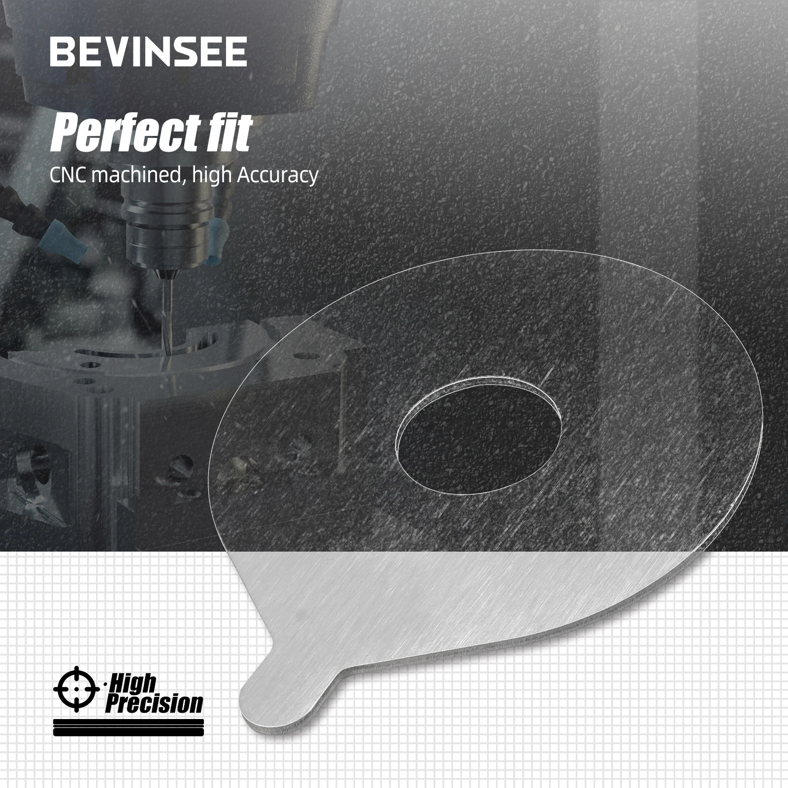 Усиливающие пластины заднего продольного рычага BEVINSEE для пружины койловера, для BMW E46/E46 M3/Z4 E85, автомобильные аксессуары