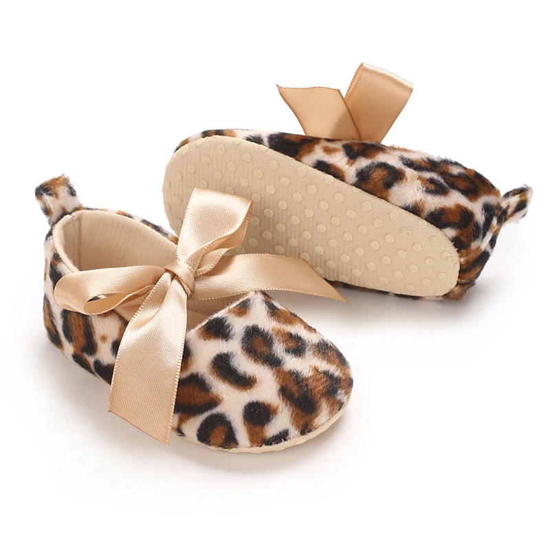 

0-1 YearLeopard Theme Baby Shoes Boy Newborn Infant Toddler Casual Cotton Sole Anti-slip Breathable First Walkers Shoes