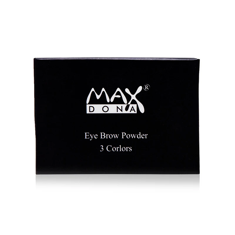 Palette de poudre à sourcils 3 couleurs, marque cosmétique, rehausseur de sourcils, maquillage professionnel étanche, ombre à paupières avec brosse, boîte miroir