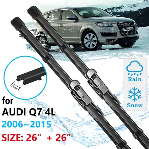 자동차 앞 와이퍼 블레이드 Audi Q7 4L 2006 2007 2008 2009 2010 2011 2012 2013 2014 2015 앞 유리 앞 유리 액세서리 와셔