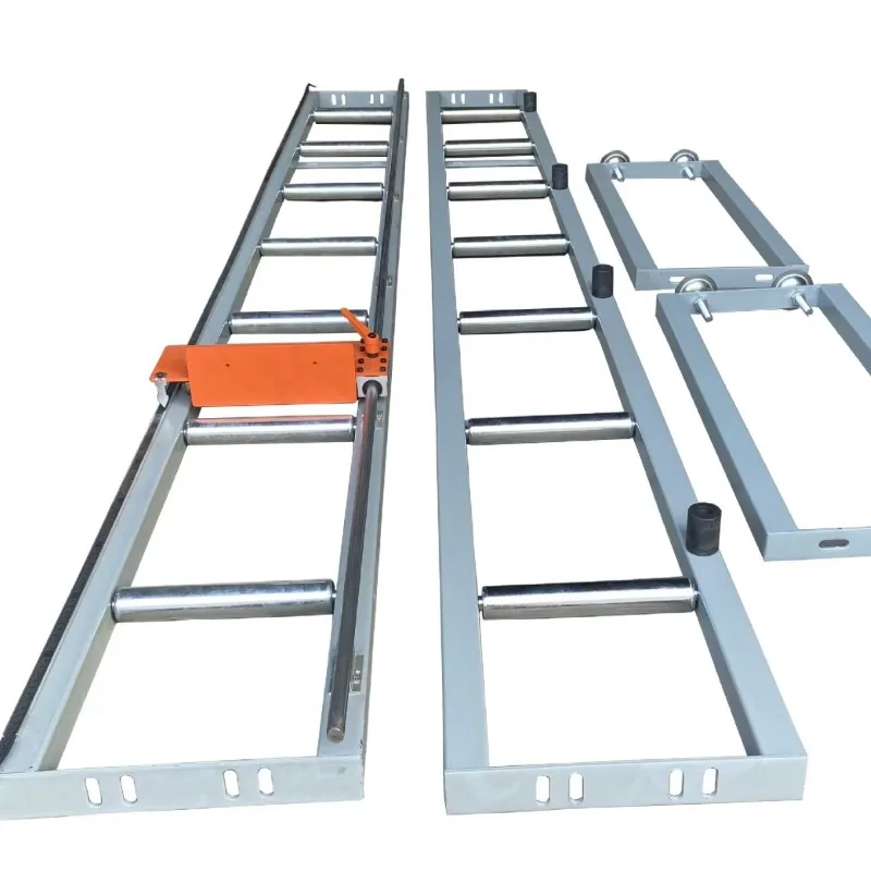 مسار واحد - رف تغذية لقطع الأبواب والنافذة لدعم قطع المواد #2