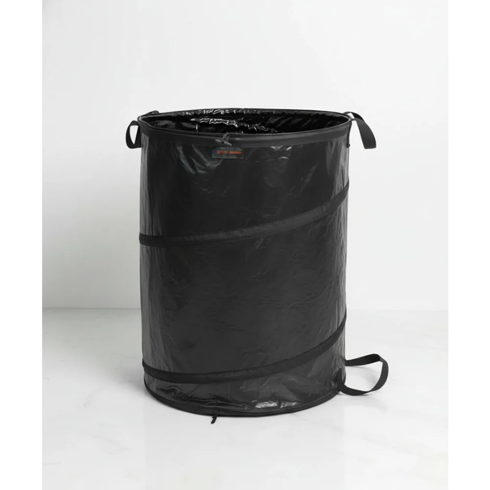 

45 Gallon Collapsible Trash Can - Heavy Duty Garden Bag for Camping, Yard Waste & Party Cleanup